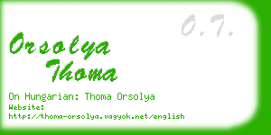 orsolya thoma business card